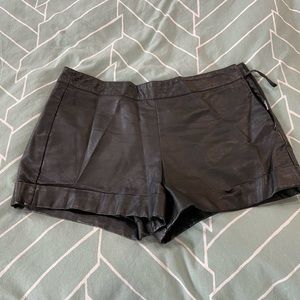 French Connection Leather shorts